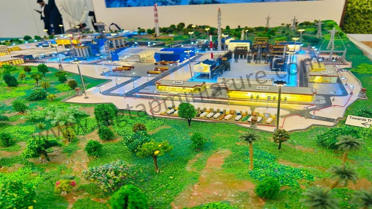 Industrial 3D scale model of GAIL India by top 3D scale model company manufacturers